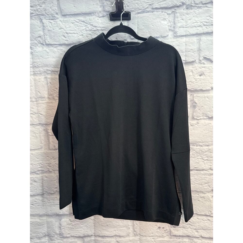 Levelwear Long Sleeve Mockneck Ribbed Golf Shirt Large